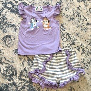 Bluey Shorts Set